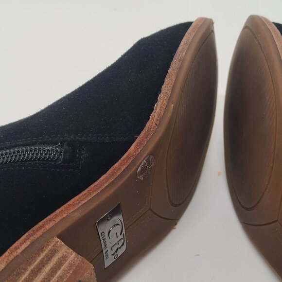 Gianni Bini Women's Booties Ankle Boots Black Suede Side Zip Size 8 - Picture 6 of 8